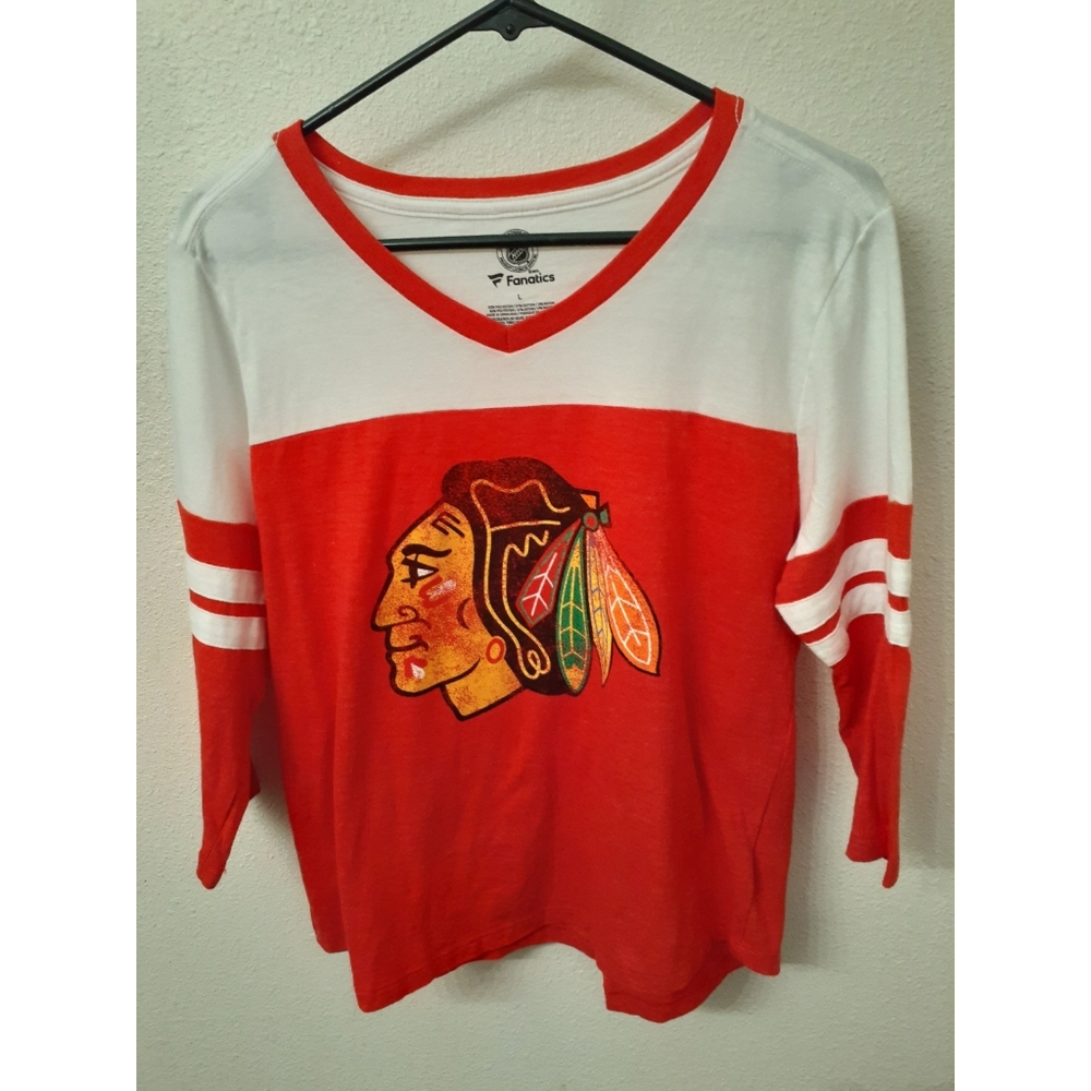 NHL Official Chicago Blackhawks Jersey Top